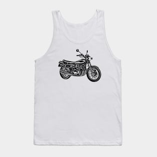 Z1 900 Motorcycle Sketch Art Tank Top